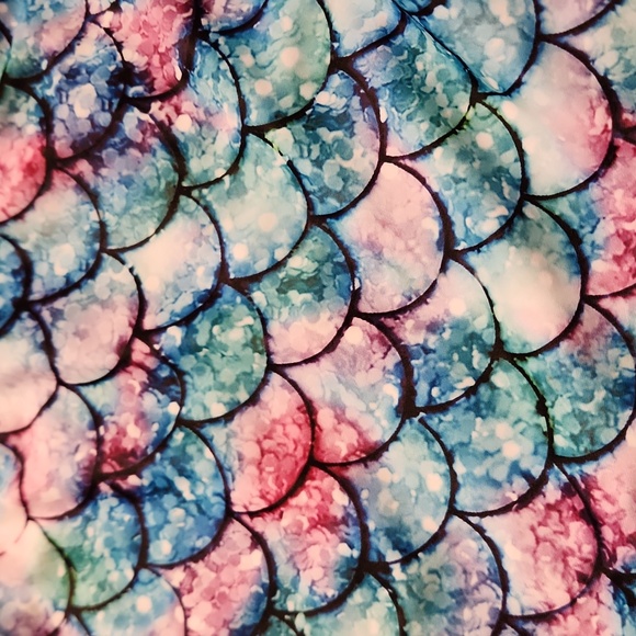 NWT Grace Karin girls mermaid print one piece swimsuit size 10Y - Picture 4 of 6